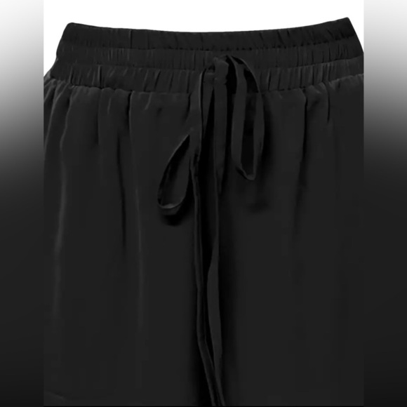 Knit 2 pc Wide Leg Pant Set - Black - XL  NWT - Picture 4 of 6